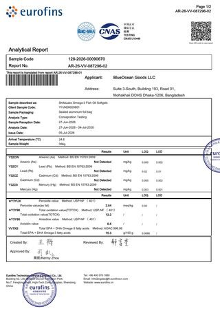Eurofins Lab Test Report