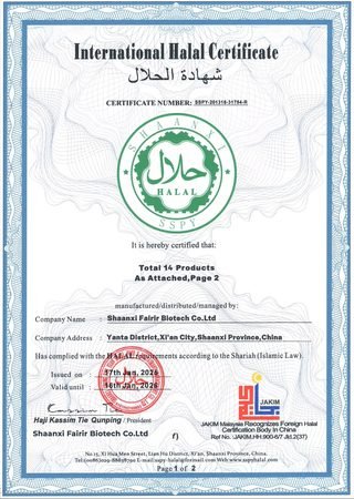 International Halal Certificate